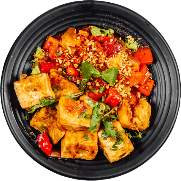 Fiery Crunch Tofu Delight